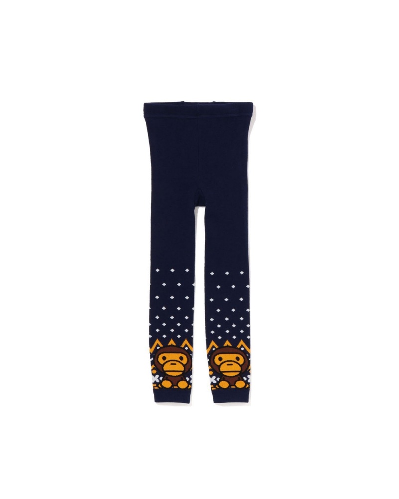 Autres Accessoires Bape Baby Milo Nordic Leggings Bleu Marine Bleu Enfant | NEM-81073300